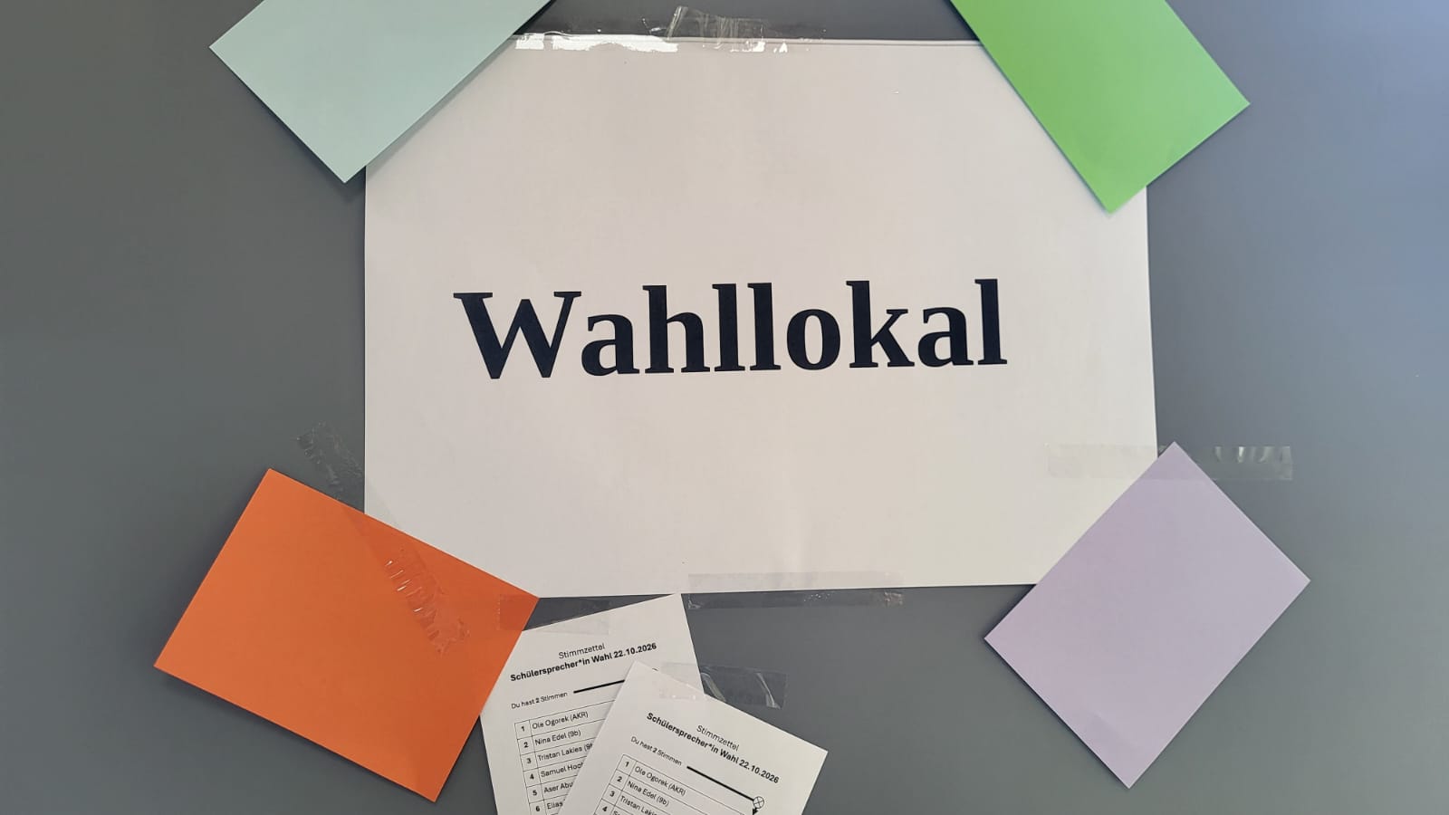 Schülersprecherwahl