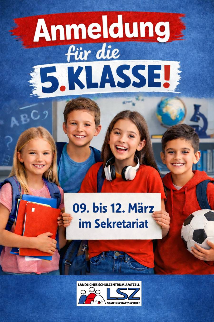 Anmeldung Klasse 5